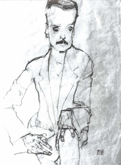 Portrait of Eduard Kosmack by Egon Schiele